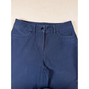 Lululemon City Sleek 5 Pocket Wide Leg Pants Navy Size 28 High Rise Full Length